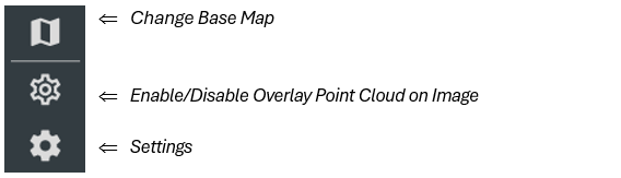 Screenshot of the sidebar on the left side of the screen with brief explanation what each option does, part 2