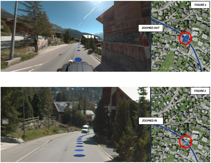 Screenshot showcasing how field of view changes when zoomed in and out